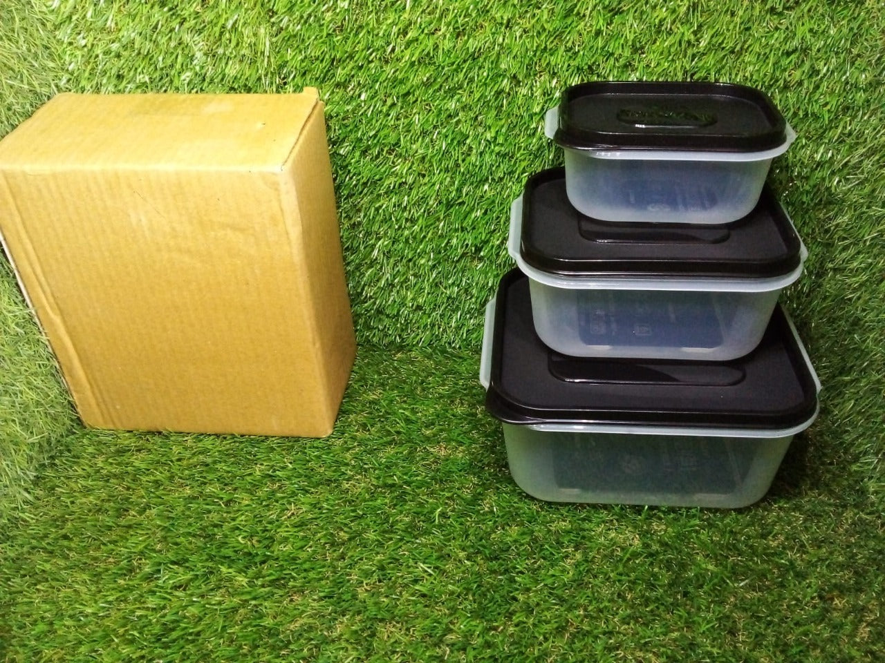 2748 3 Pc Square Container used by various types of peoples for storing their types of stuffs and all purposes. freeshipping - DeoDap 2748 3 Pc Square Container used by various types of peoples for storing their types of stuffs and all purposes. freeshipping - DeoDap